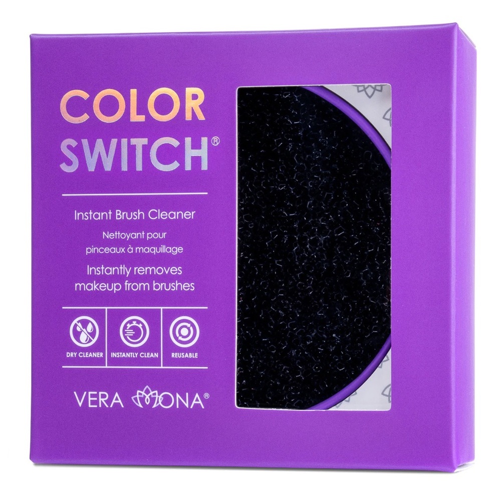 NEW Vera Mona Color Switch Instant Brush Cleaner Makeup Remover Cleanser NIB